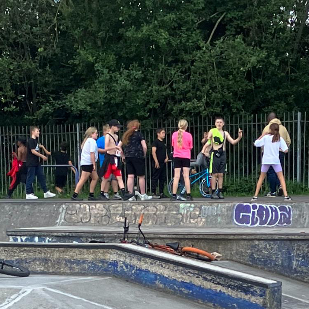 Group at a local skatepark