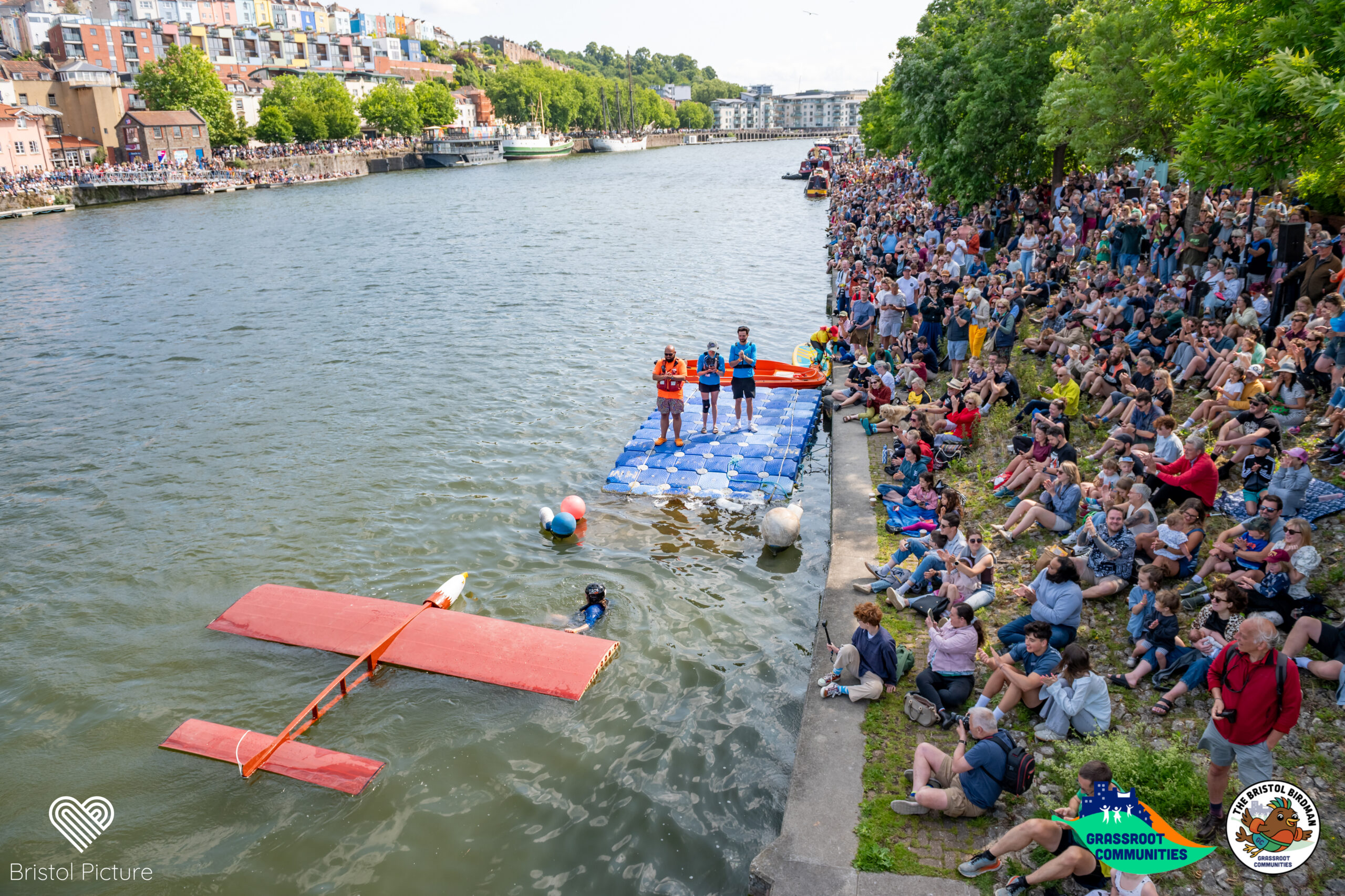 Safety team making sure the wind is just right