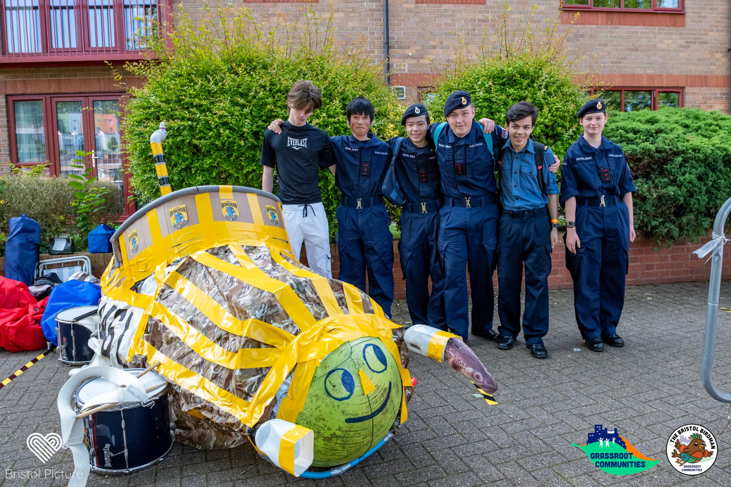 Sea Cadets when their flying machine was in one piece